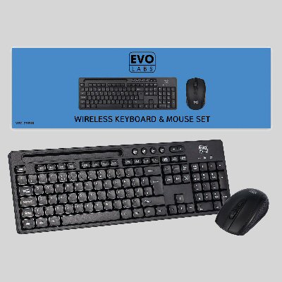 EVOLabs Wireless Keyboard and Mouse Set Keyboard and Mouse